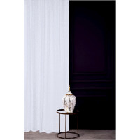 Firana z taśmą siatka LOVELY CHIC 300x270 biała